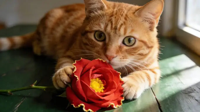 A Complete Guide to Safe Care for Cats and Roses